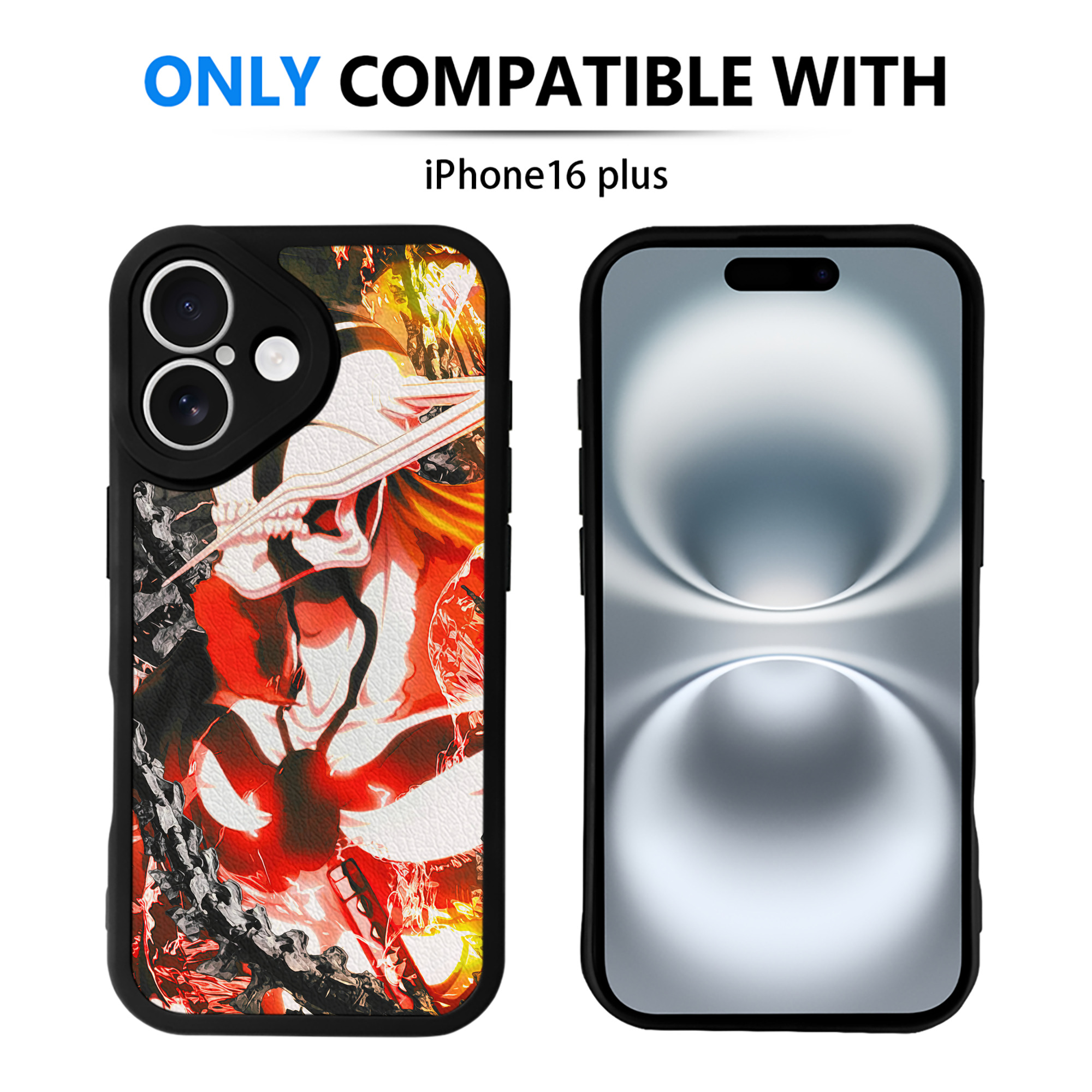（画像用） ブリーチ BLEACH 【iPhone 16シリーズ対応】シリコンスマホケース（レザー調） 材質：シリコン